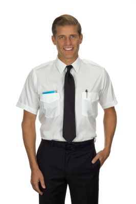 Image for Van Heusen Men's Short Sleeve Tall Fit Commander Shirt from PVH Corporate Outfitters